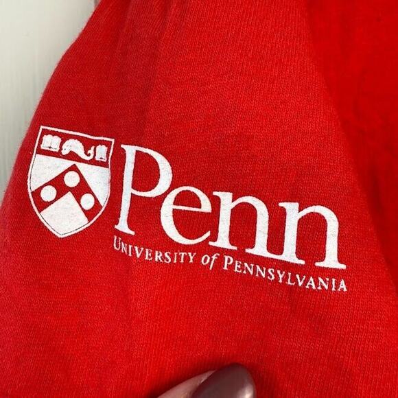 UPenn Hey Day 2024 Shirt Womens Medium Red Short Sleeve Crew Neck Ivy League - Picture 2 of 6